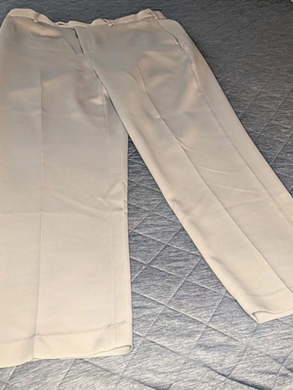 Croft & Barrow Classic Fit Microfiber Textured Pant Men's Beige 40x32 NWT